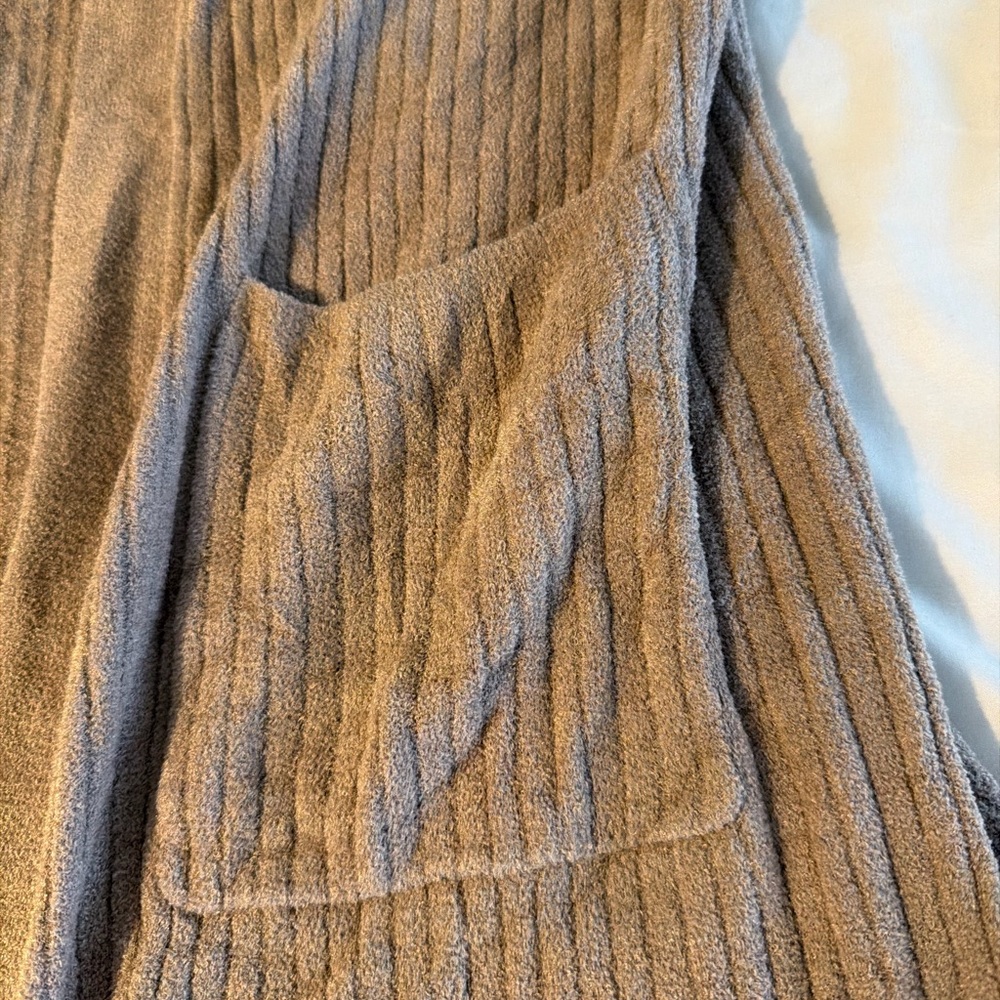 Barefoot dreams cozy chic ultra lite sleeveless sable long cardigan sweater - Picture 5 of 10